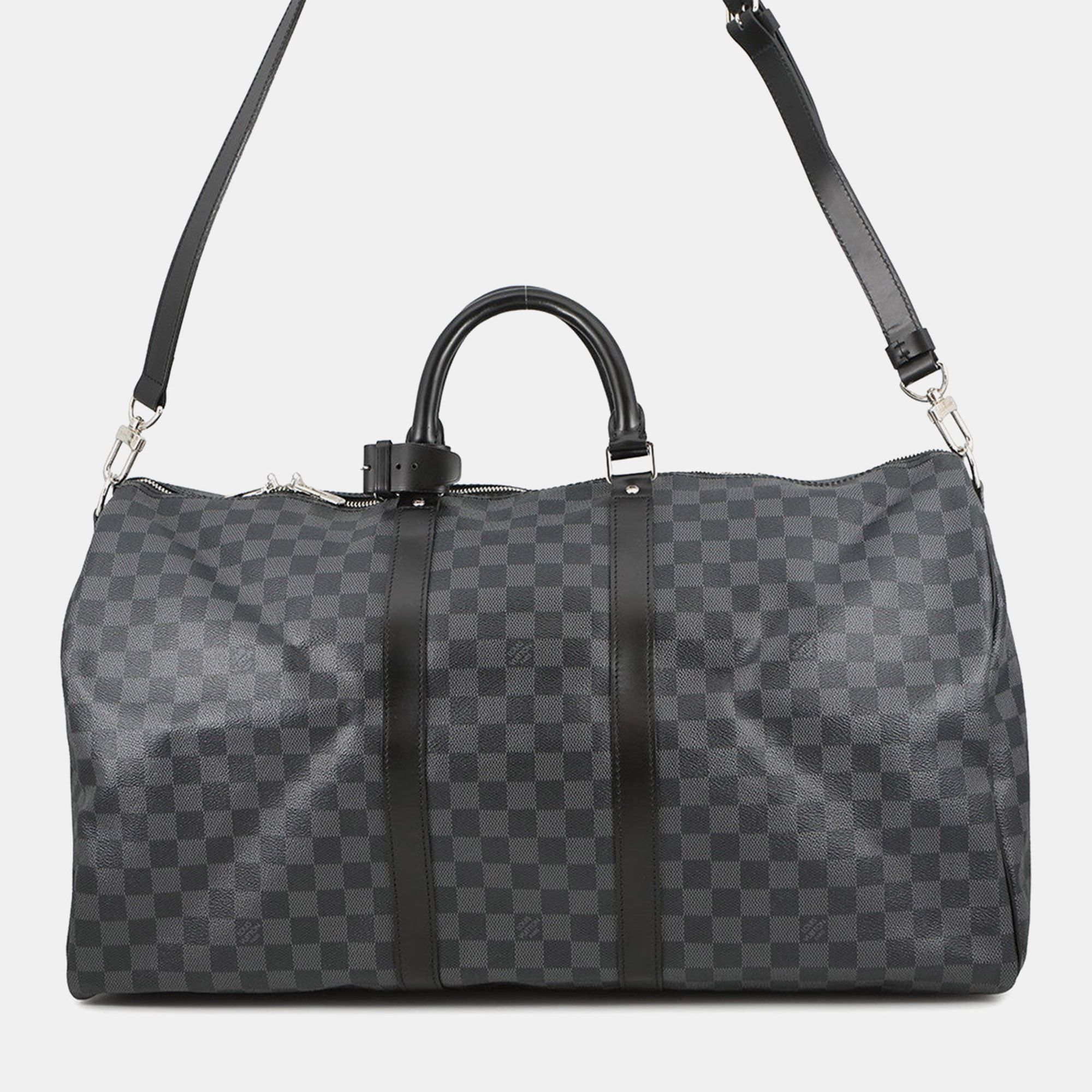 

Louis Vuitton Keepall Bandouliere Noir Damier Graphite Size, Black