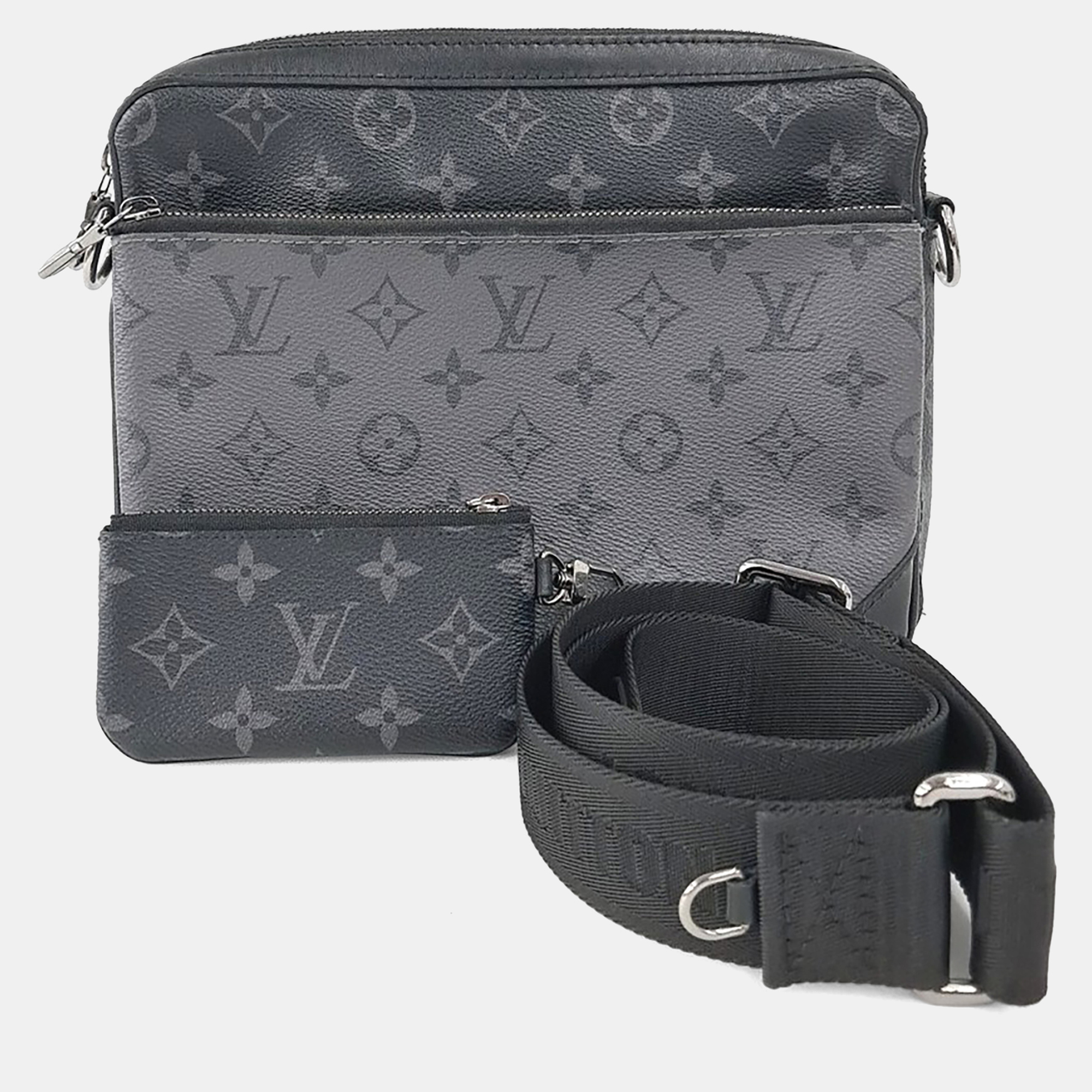 

Louis Vuitton Black PVC Eclipse Trio Messenger