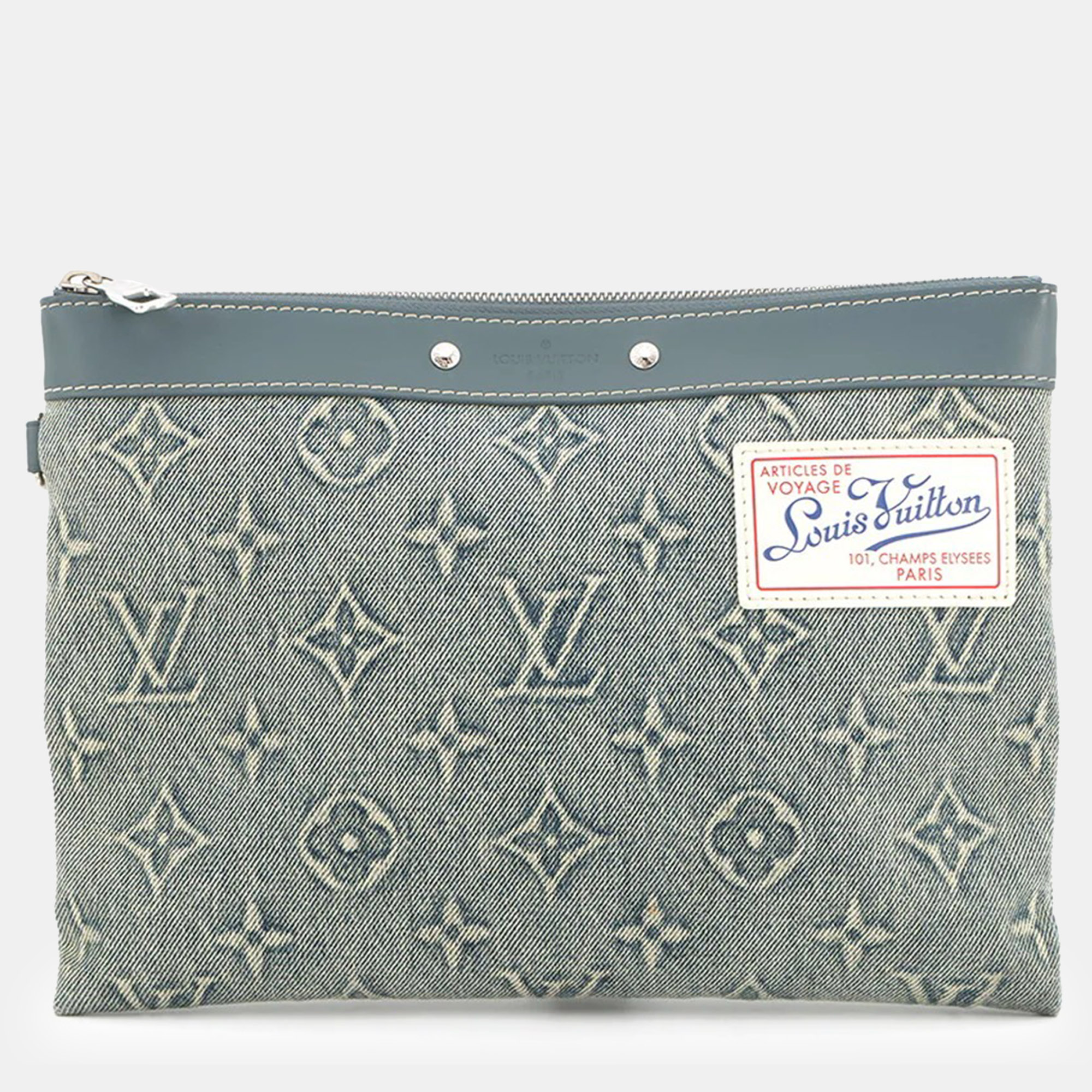 

Louis Vuitton Pochette To Go Blue Monogram Washed Denim