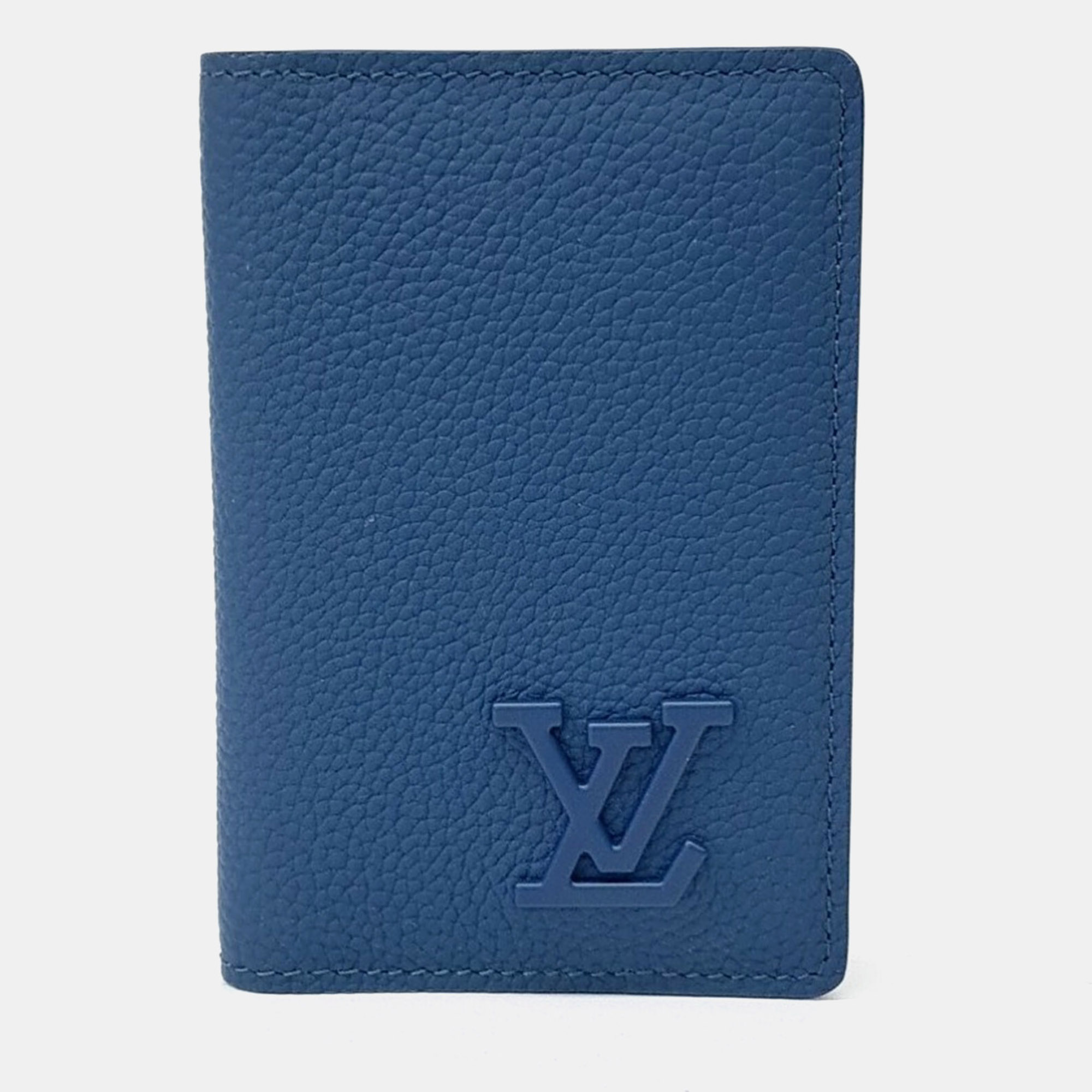 

Louis Vuitton Blue Leather Aerogram Pocket Organizer