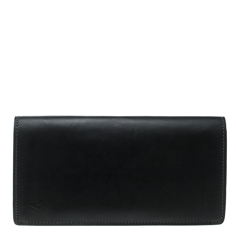 Louis Vuitton Black Leather Brazza Wallet