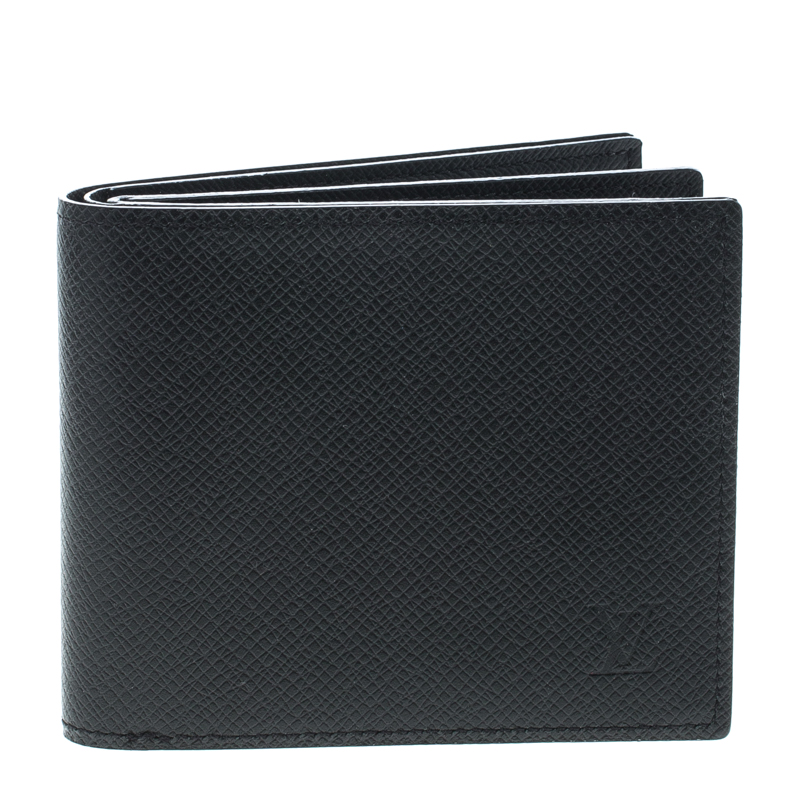 Louis Vuitton Black Taiga Leather Multiple Wallet
