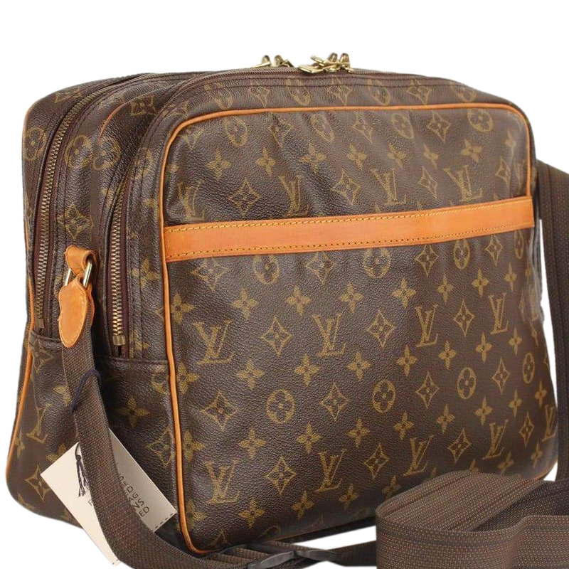 

Louis Vuitton Monogram Canvas Reporter GM Bag, Brown