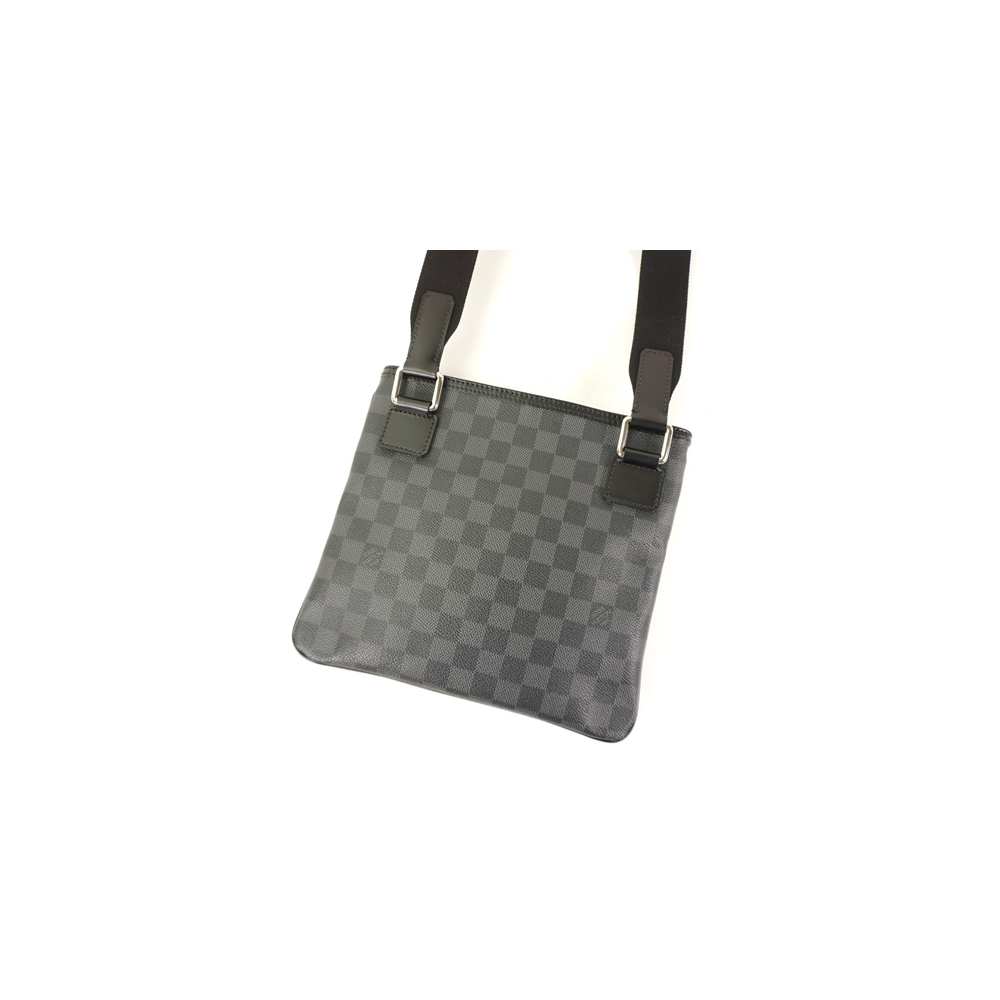 Louis Vuitton, Bags, Louis Vuitton Thomas N5828 Damier Graphite Canvas  Black Vi371 Unisex Should
