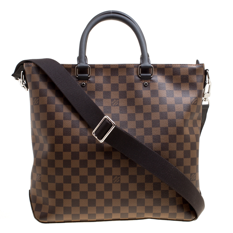 Pre Owned Louis Vuitton Damier Ebene Canvas Jake Bag