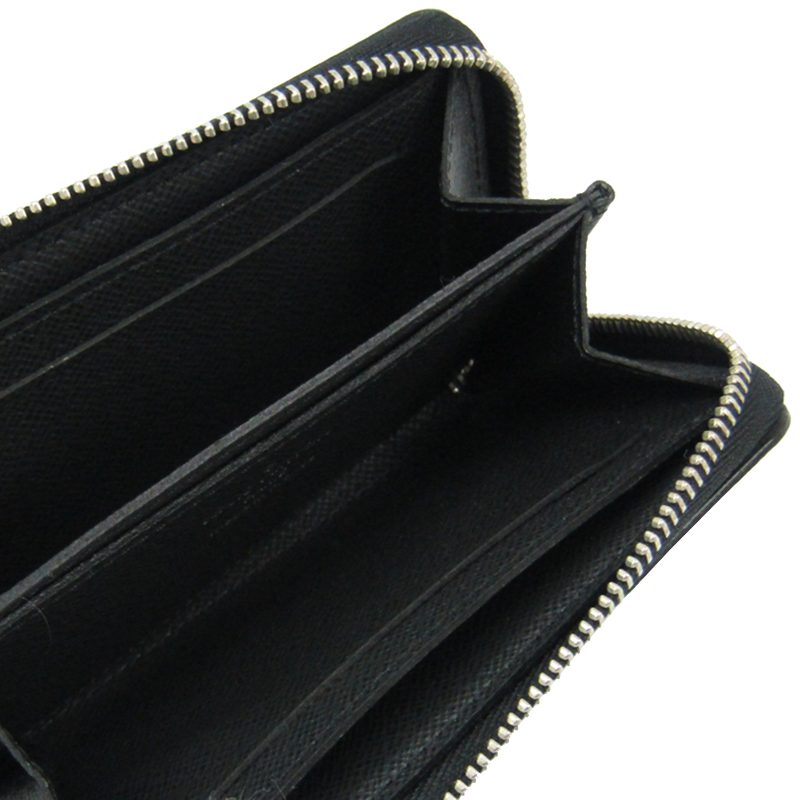 

Louis Vuitton Noir Taiga Leather Vertical Zippy Coin Purse, Black