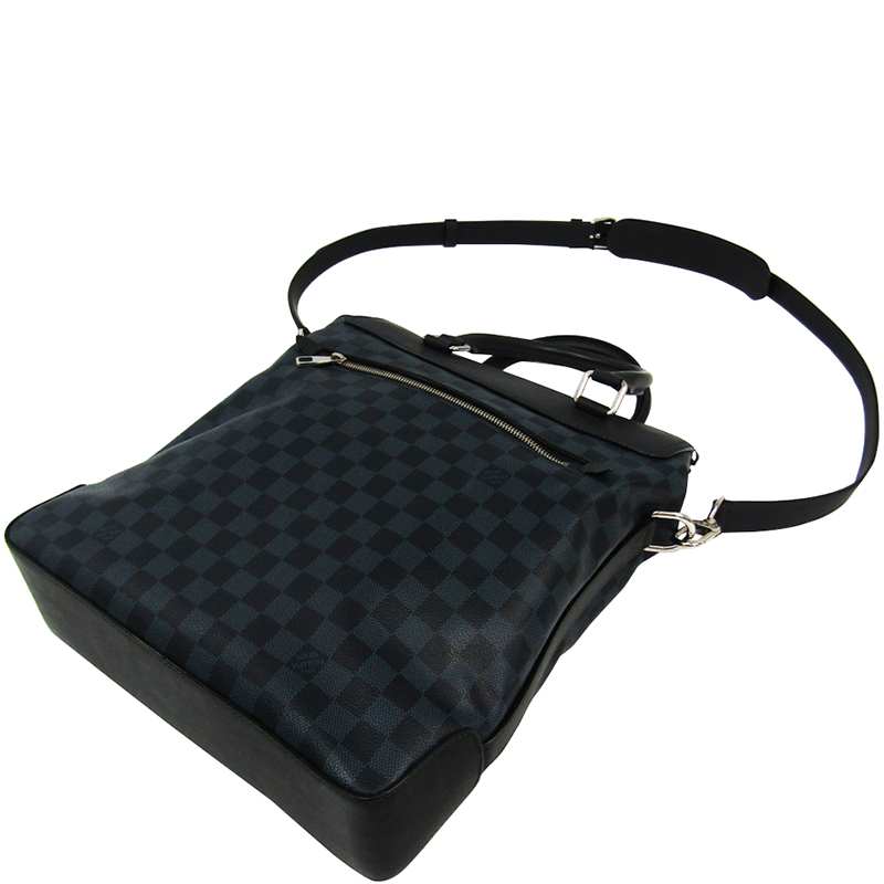 

Louis Vuitton Damier Cobalt Canvas Greenwich Tote, Black