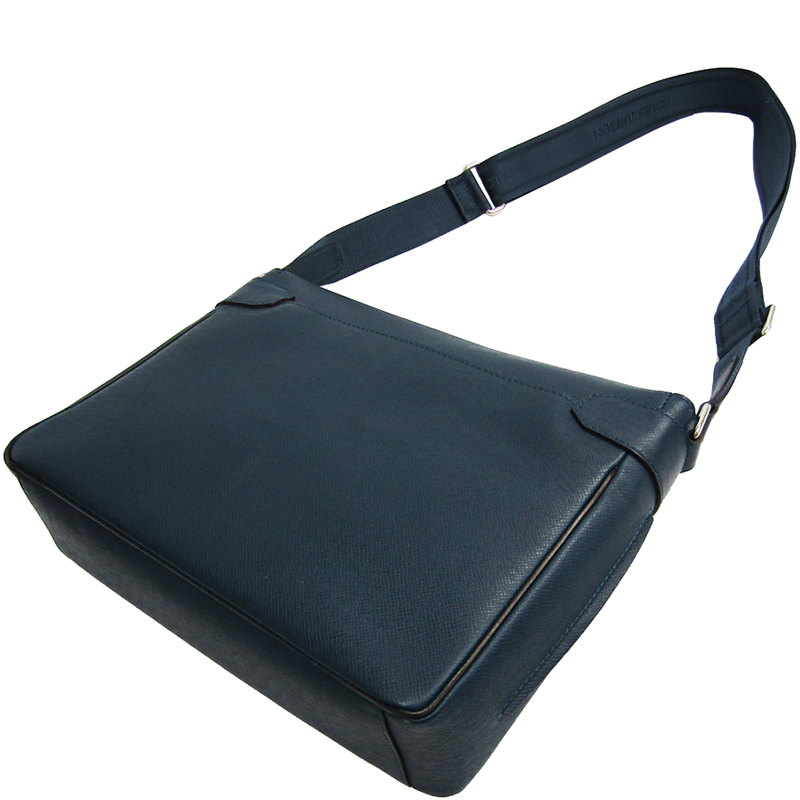 

Louis Vuitton Ocean Taiga Leather Roman PM Messenger Bag, Blue