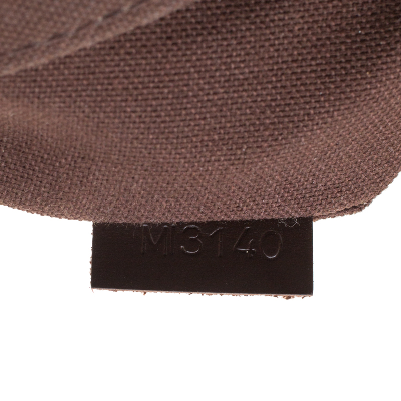 Louis Vuitton Brown Damier Ebene Brooklyn Flat Pochette Leather Cloth  Pony-style calfskin ref.417243 - Joli Closet