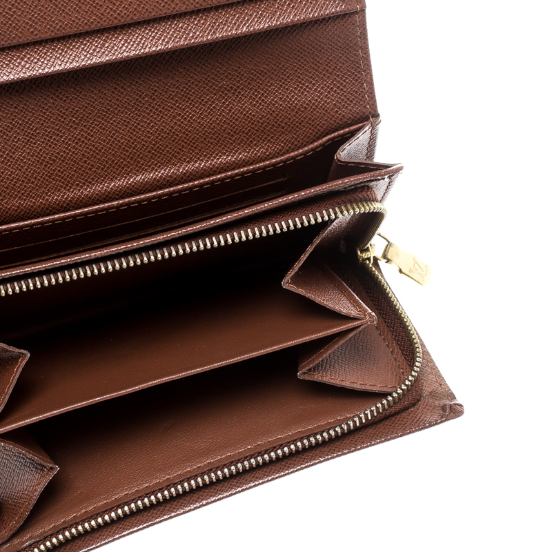 

Louis Vuitton Monogram Canvas Tresor Wallet, Brown