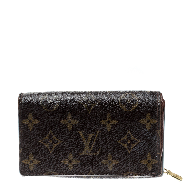 Pre Owned Louis Vuitton Monogram Canvas Tresor Wallet
