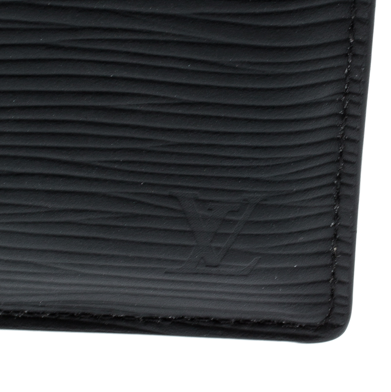 Louis Vuitton Epi Pocket Organiser M63582 Epi Leather Card Case Noir  BF565026