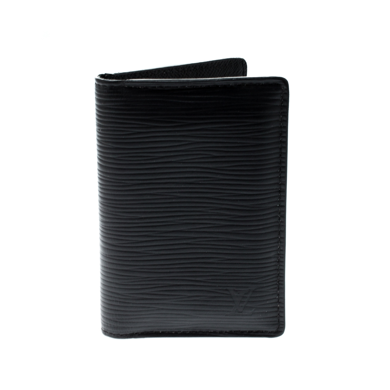 Louis Vuitton Black Epi Leather Pocket Organizer 