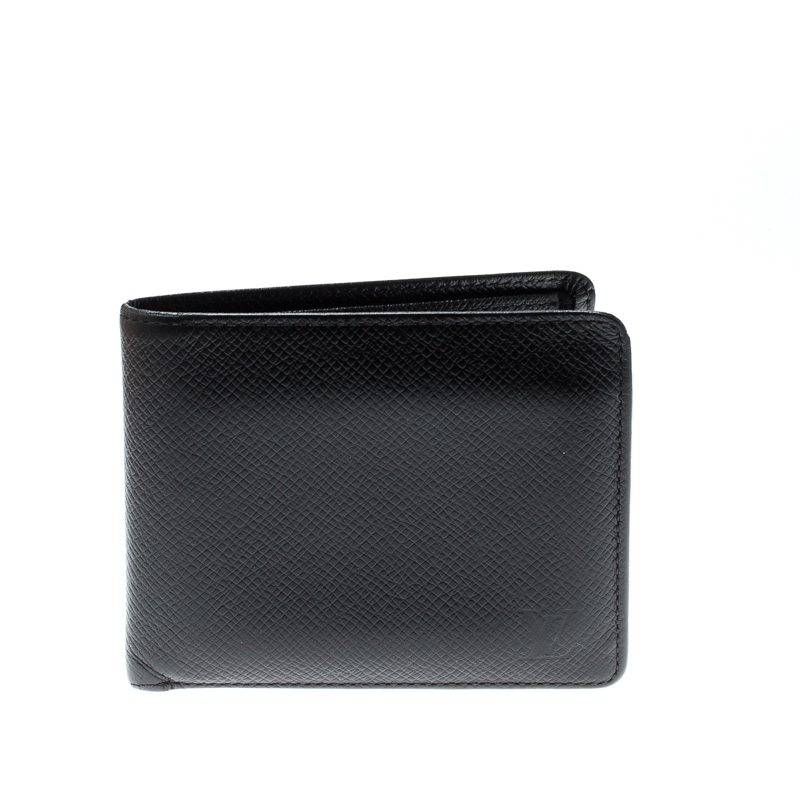 Louis Vuitton Black Taiga Leather Wallet Louis Vuitton