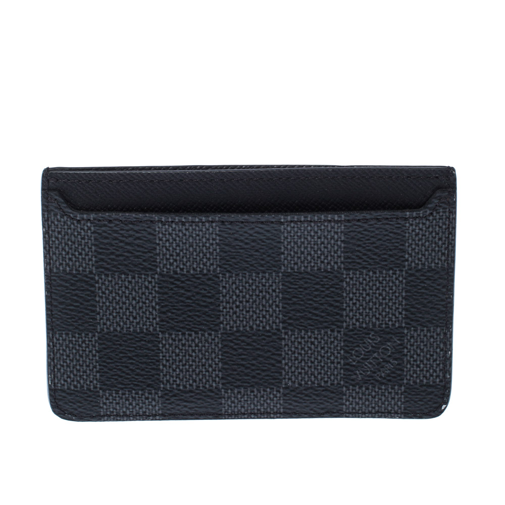 Louis Vuitton Black Damier Graphite Canvas Neo Porte-Cartes Card Holder