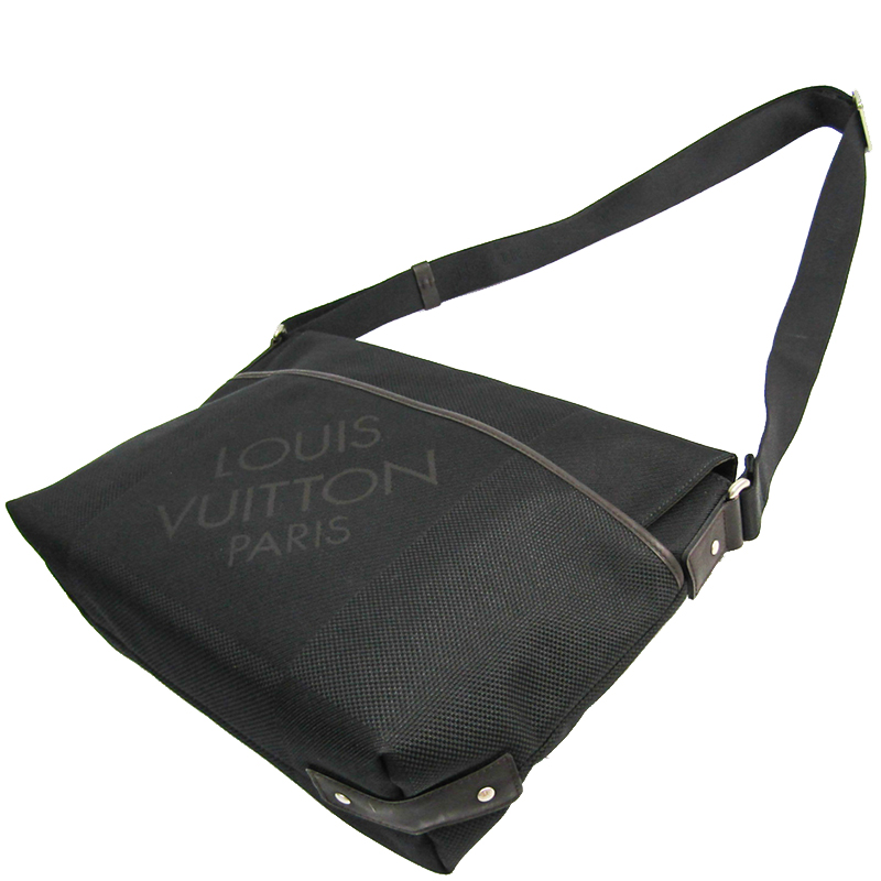 

Louis Vuitton Noir Damier Geant Canvas Jean Loup Messenger Bag, Black