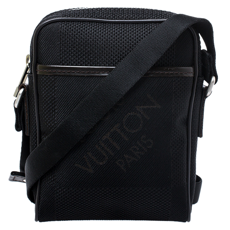 Pre Owned Louis Vuitton Black Geant Canvas Compagnon Messenger Bag