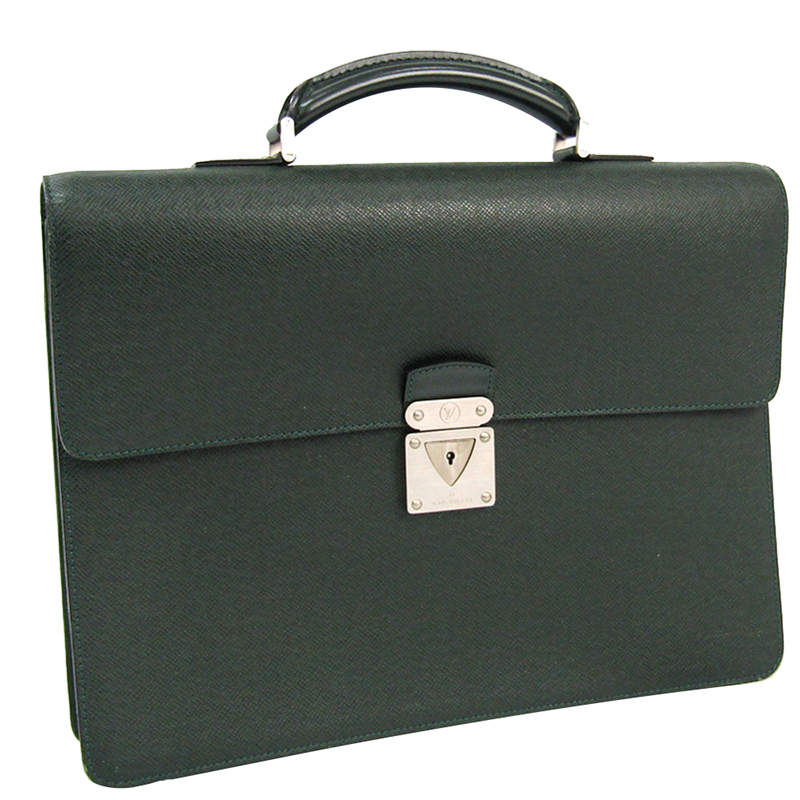 

Louis Vuitton Black Taiga Leather Laguito Briefcase