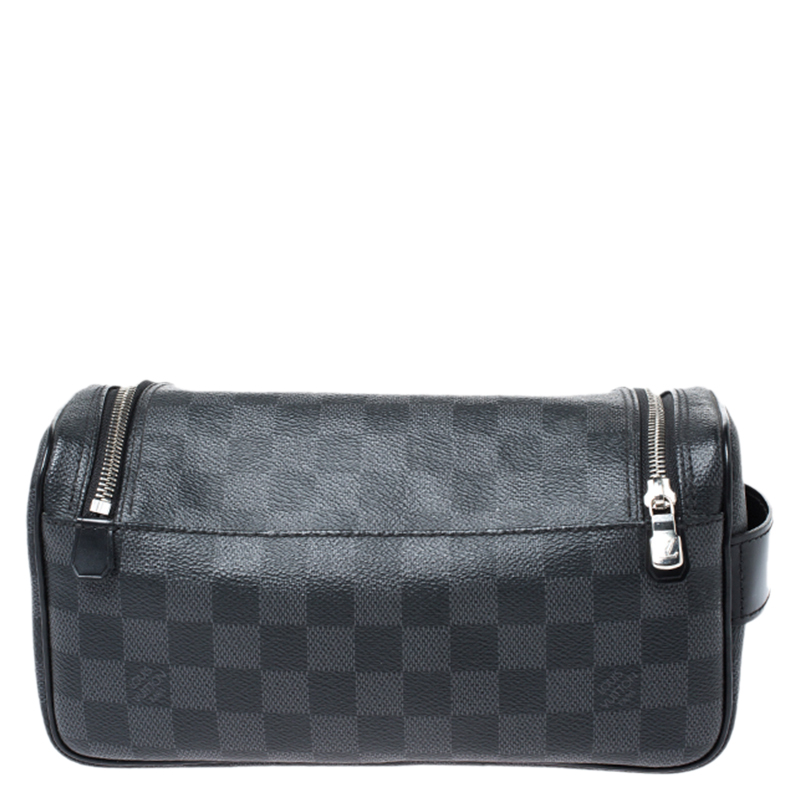 Louis Vuitton Damier Graphite Toiletry Pouch Cosmetic Case Wallet Insert  5l27S Leather ref.520655 - Joli Closet