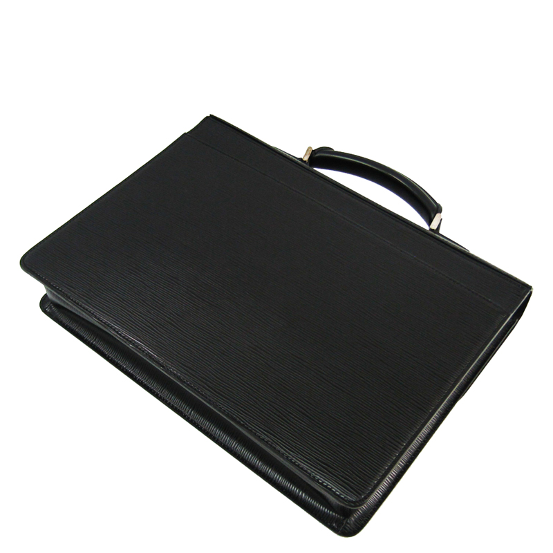 

Louis Vuitton Black Epi Leather Robusto 1 Compartment Briefcase