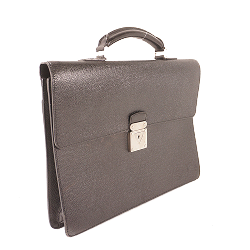 

Louis Vuitton Noir Taiga Leather Briefcase, Black