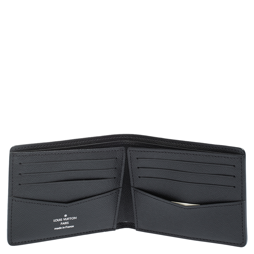 

Louis Vuitton Black Taiga Leather Slender Bifold Wallet