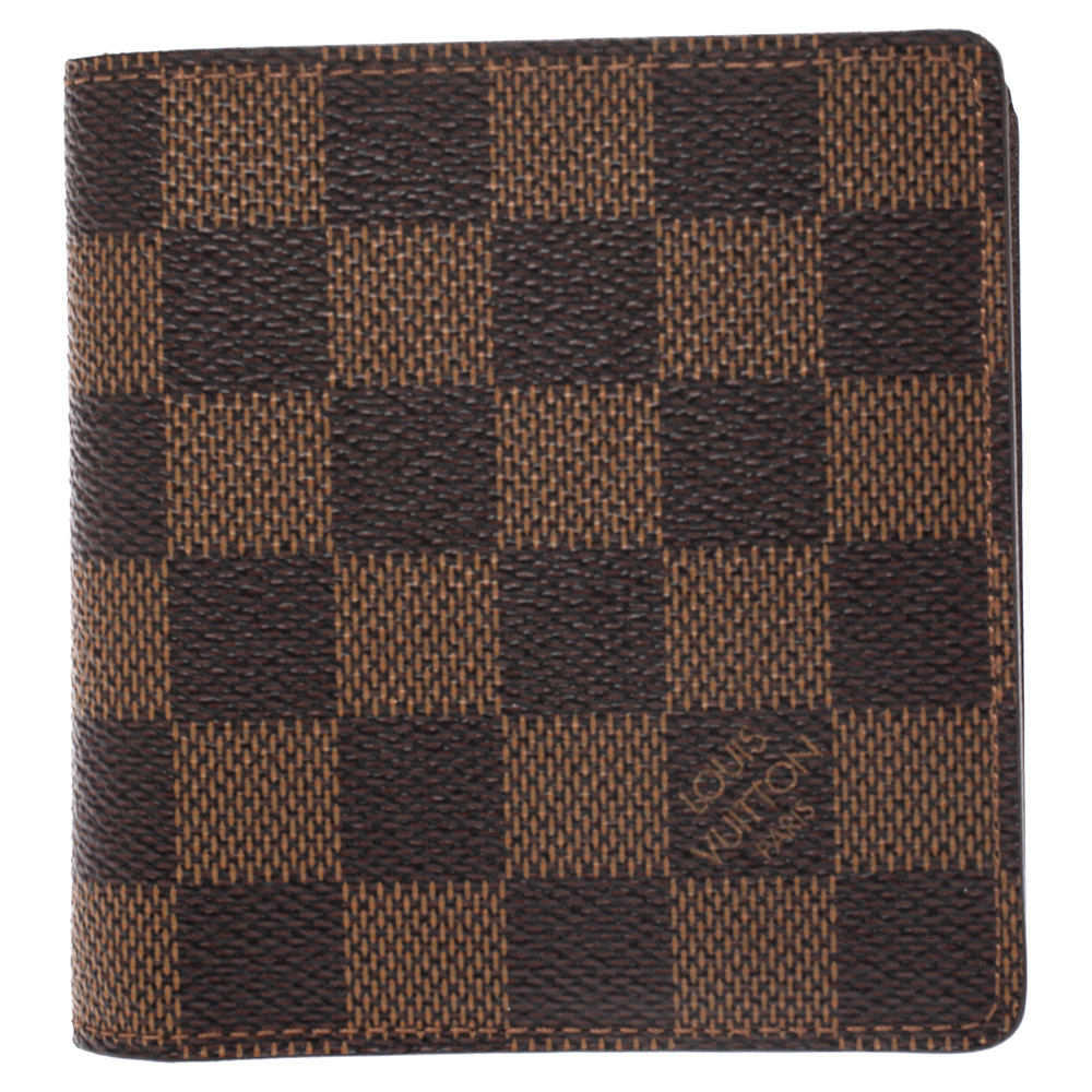 Louis Vuitton Brown Damier Canvas Bifold Wallet 