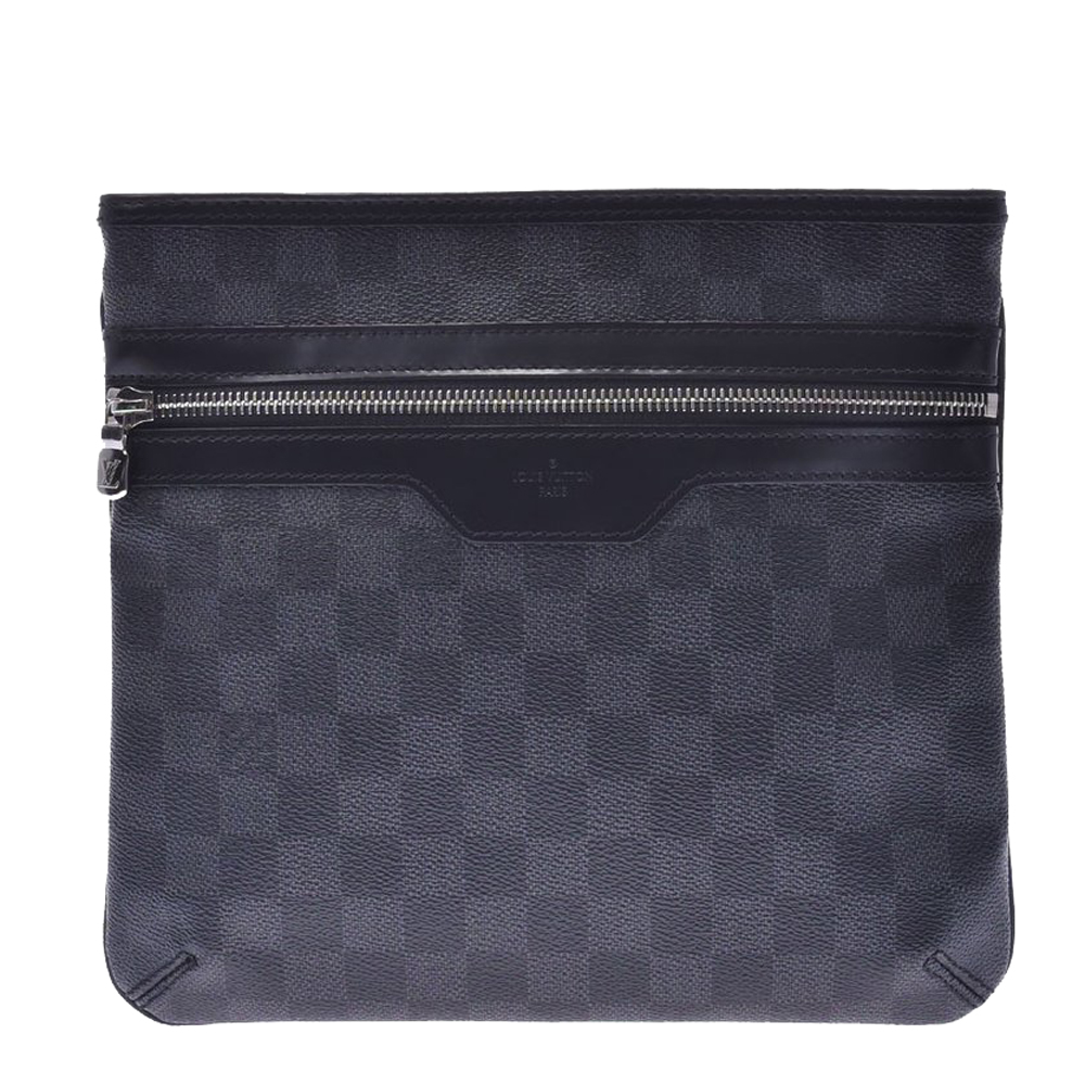 Pre-Owned Louis Vuitton Damier Graphite Canvas Thomas Messenger Bag In Black | ModeSens