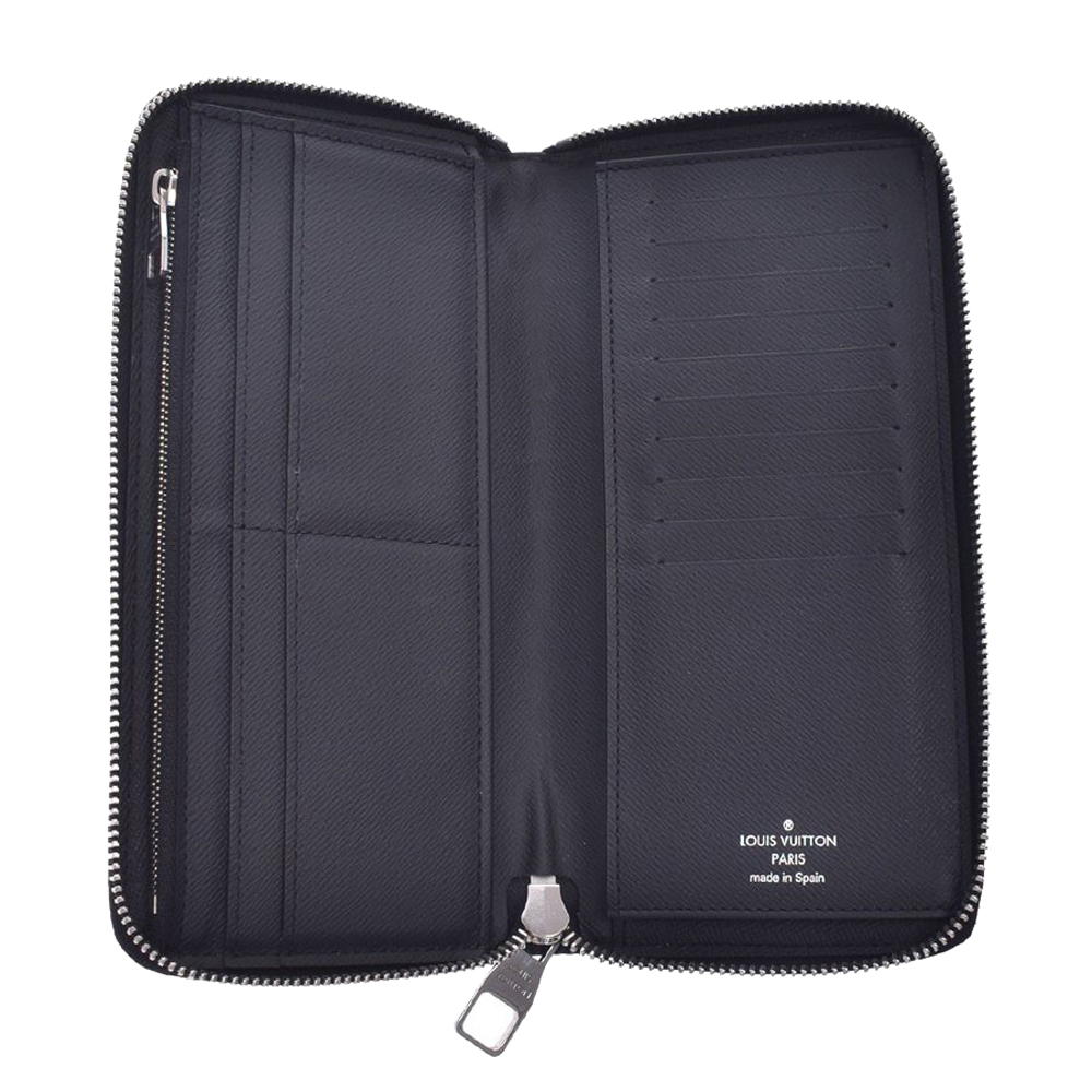 

Louis Vuitton Black Taiga Leather Zippy Vertical Wallet