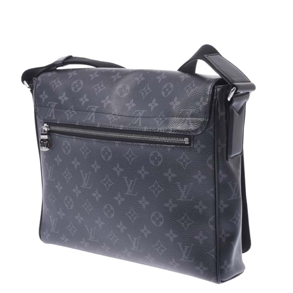 

Louis Vuitton Monogram Eclipse Canvas District MM Bag, Black