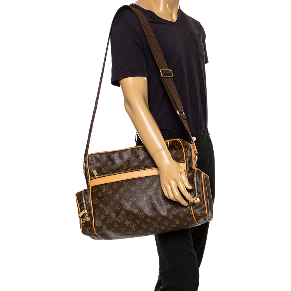 

Louis Vuitton Monogram Canvas Sac Squash Bag, Brown