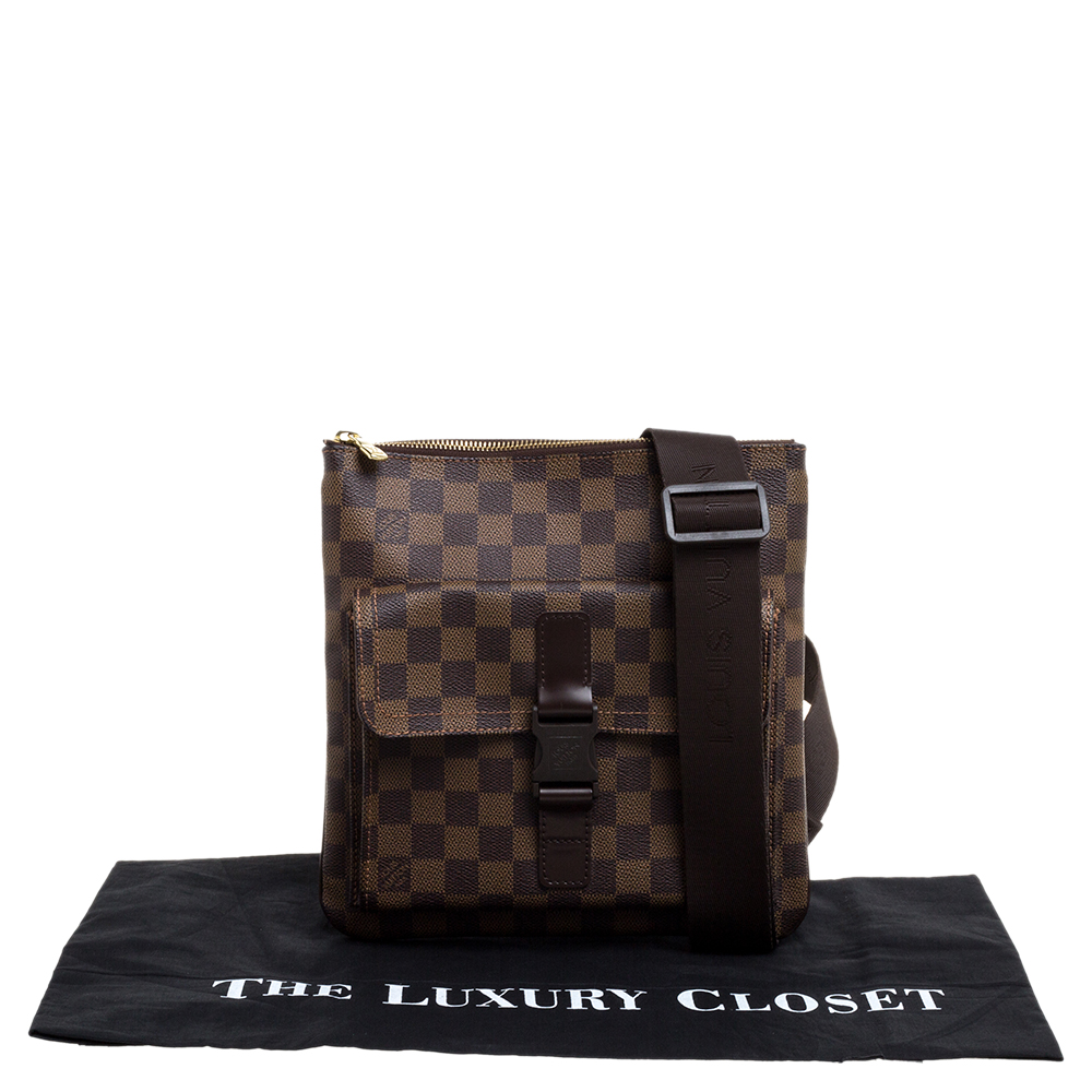 Louis Vuitton Damier Ebene Pochette Melville w/ Tags - Brown Messenger  Bags, Bags - LOU210448