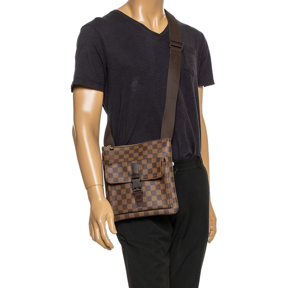 Louis Vuitton Damier Ebene Pochette Melville Messenger Bag, Louis Vuitton  Handbags