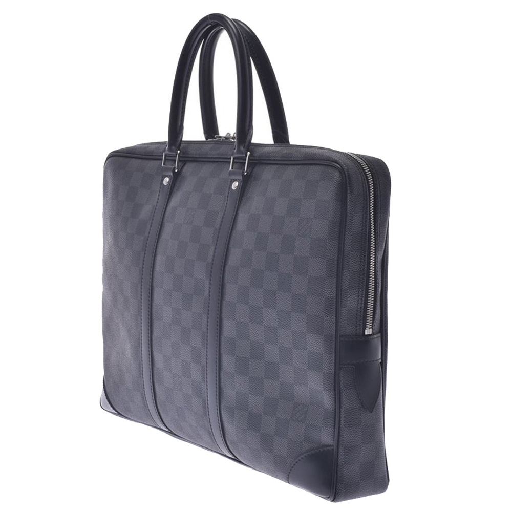 

Louis Vuitton Black Damier Graphite Canvas Porte-Documents Voyage Bag