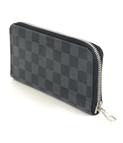 

Louis Vuitton Damier Grafitte Canvas Zip Around Wallet, Black