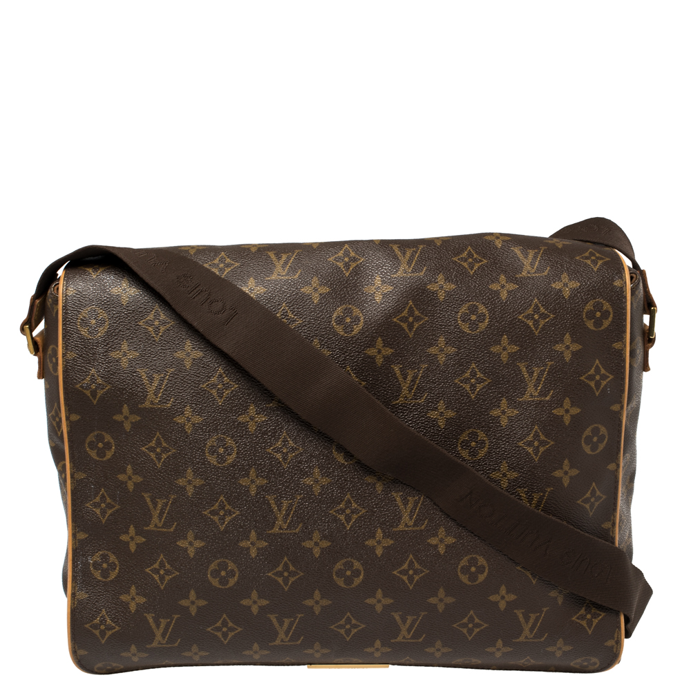 Pre-owned Louis Vuitton Monogram Canvas Abbesses Messenger Bag In Brown