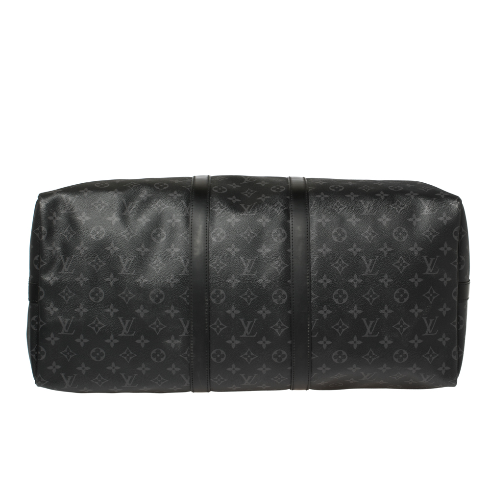 Louis Vuitton Keepall Bandouliere Monogram Eclipse 55 Black/Grey