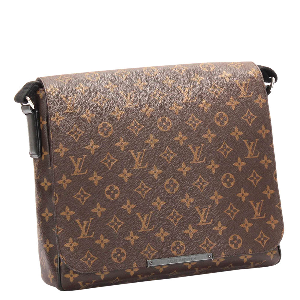 

Louis Vuitton Monogram Macassar Canvas District MM Bag, Brown