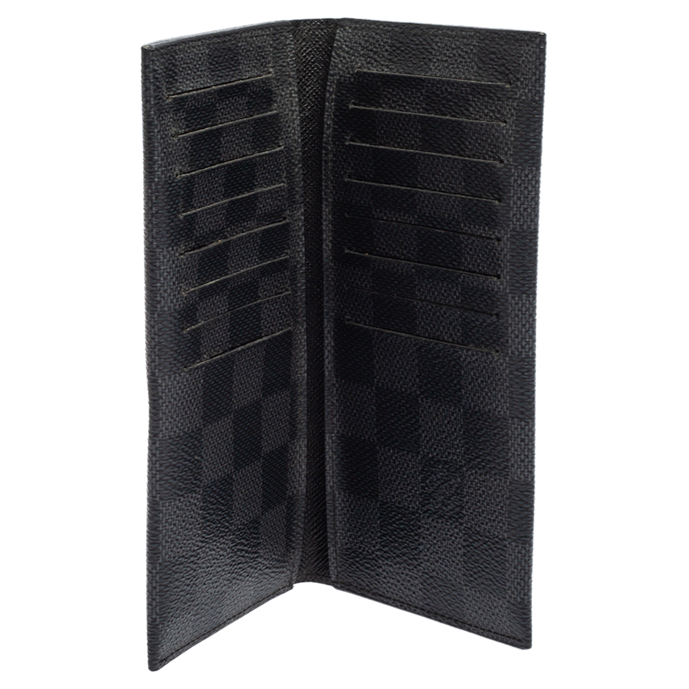 

Louis Vuitton Damier Graphite Canvas Long Bifold Wallet, Black