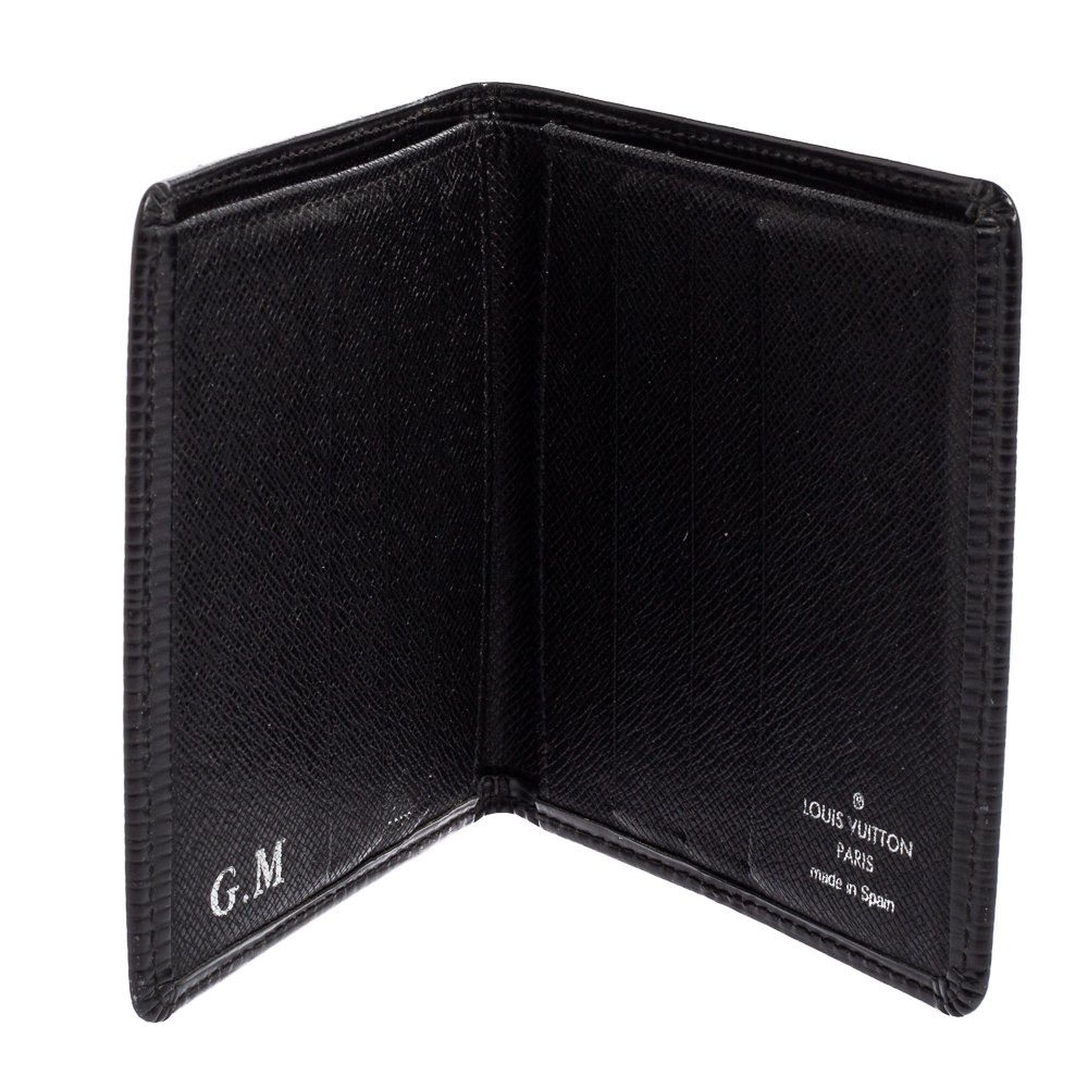 

Louis Vuitton Black Epi Leather Bifold Wallet