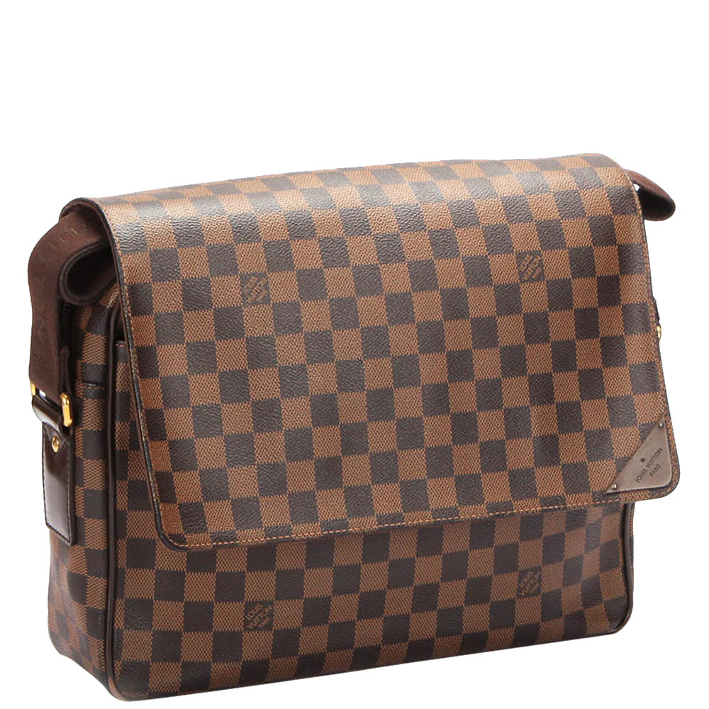 

Louis Vuitton Damier Ebene Canvas District MM Bag, Brown