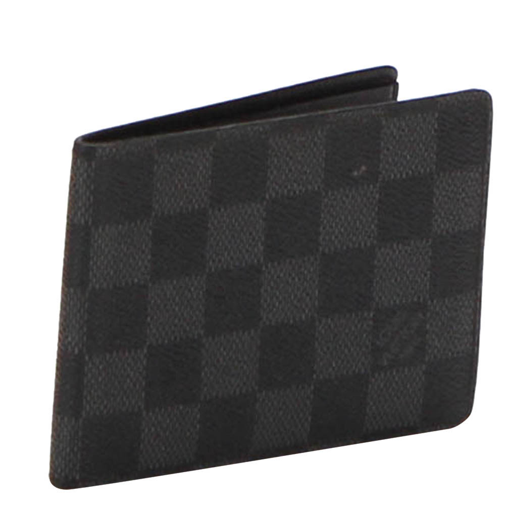 

Louis Vuitton Damier Graphite Canvas Multiple Wallet, Black
