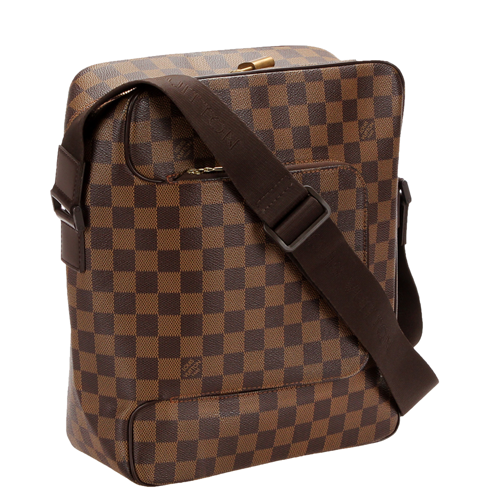 

Louis Vuitton brown Damier Ebene canvas Olav MM Bag