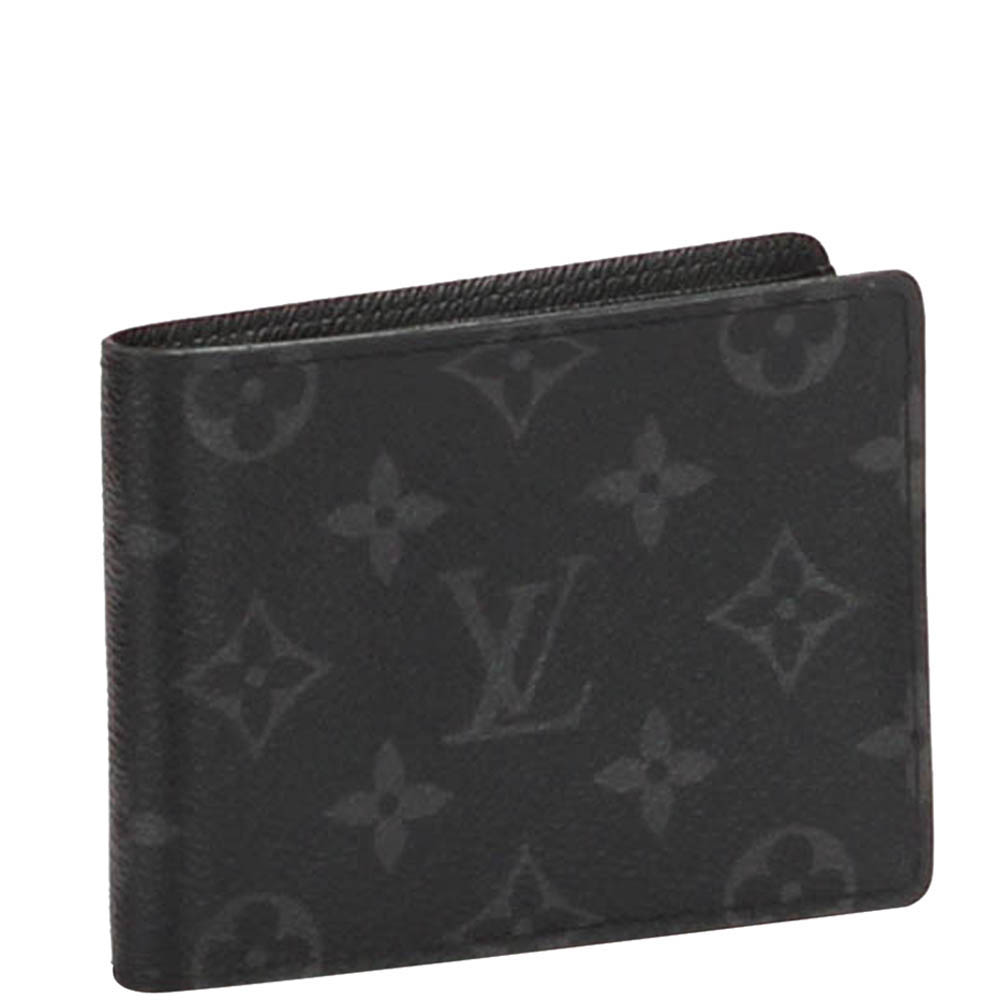 

Louis Vuitton black Monogram canvas Eclipse Bifold Wallet