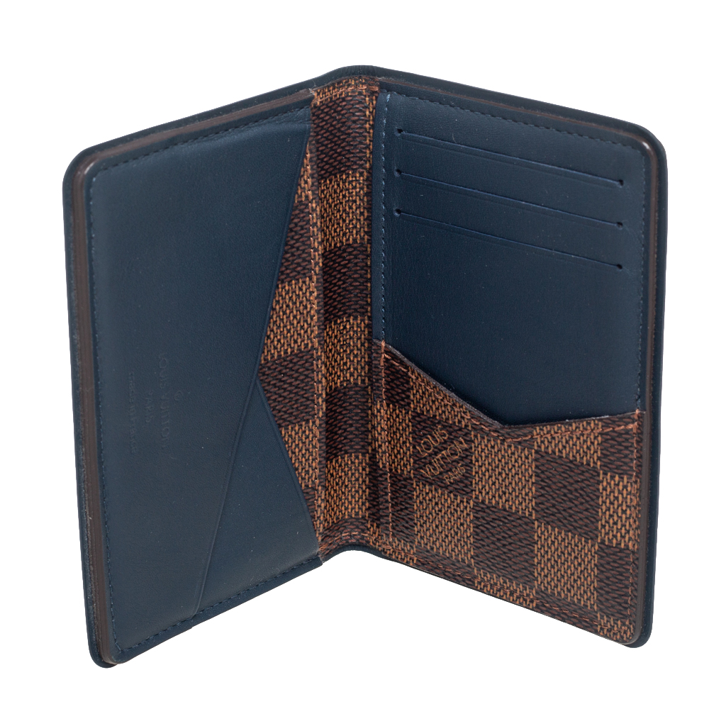 

Louis Vuitton Damier Ebene Canvas Pocket Organizer, Brown