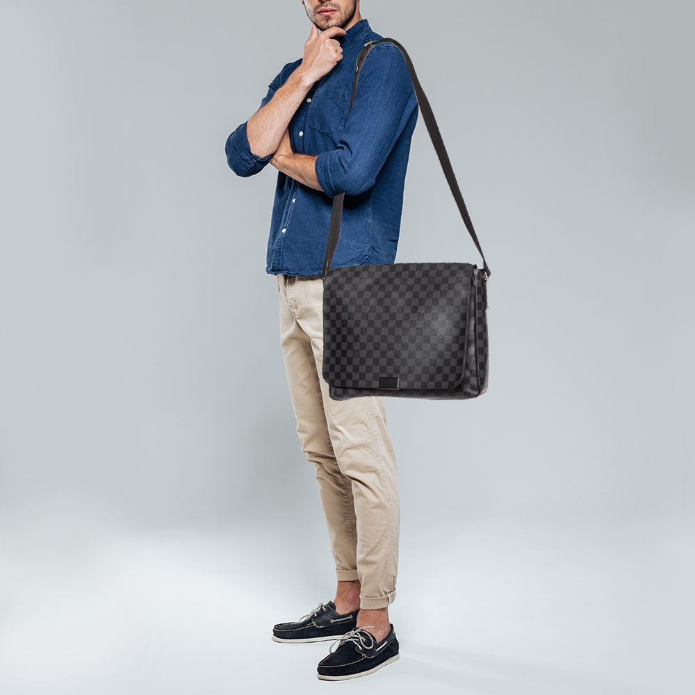 

Louis Vuitton Damier Graphite Canvas District GM Bag, Black