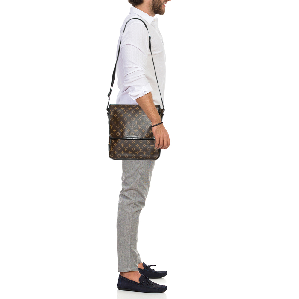 

Louis Vuitton Monogram Macassar Canvas Bass MM Messenger Bag, Brown