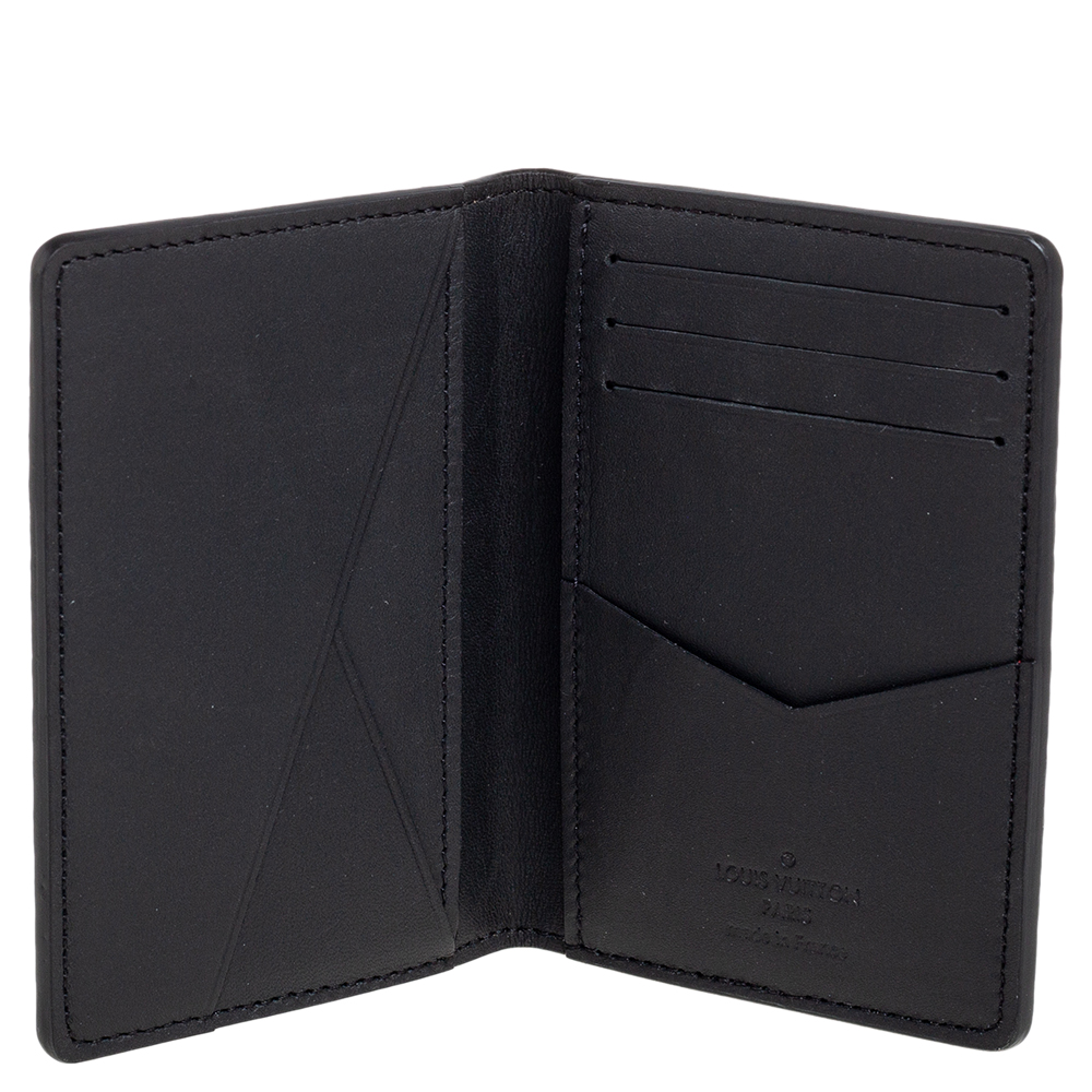 

Louis Vuitton Black Taurillon Leather Pocket Organiser