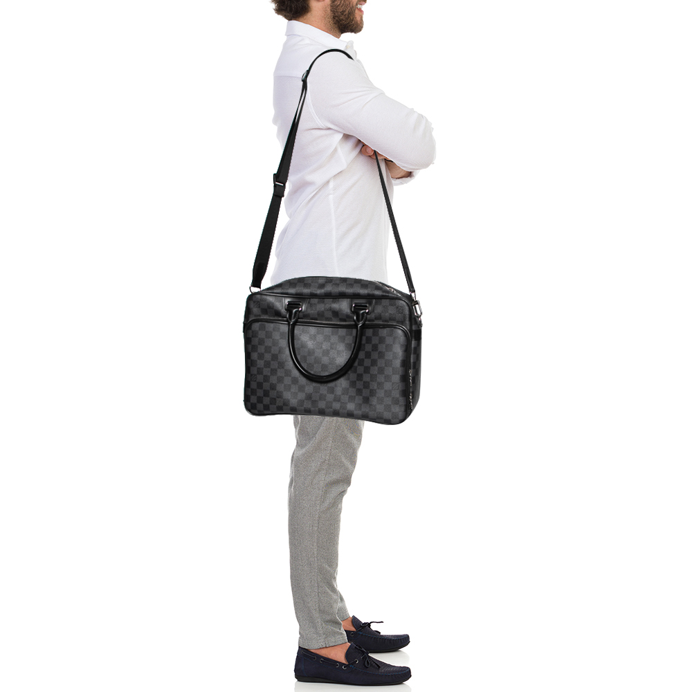 

Louis Vuitton Damier Graphite Canvas Icare Laptop Bag, Black