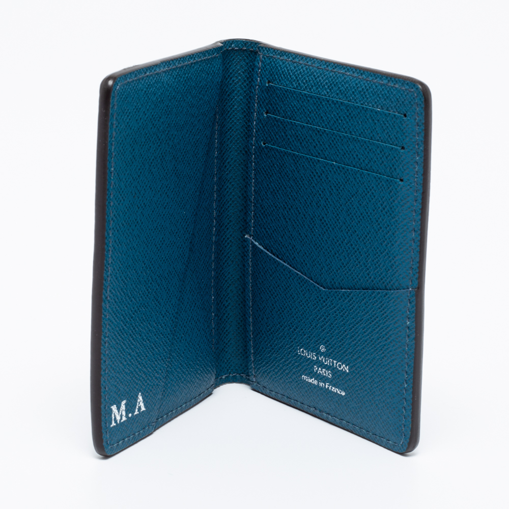 

Louis Vuitton Cyan Epi Leather Pocket Organizer, Blue